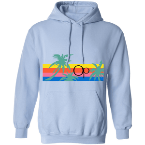 Ocean Pacific Palms Belly Print Fleece Hoodie