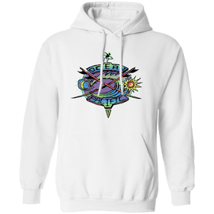 Ocean Pacific Surf Crossing Neon Fleece Hoodie