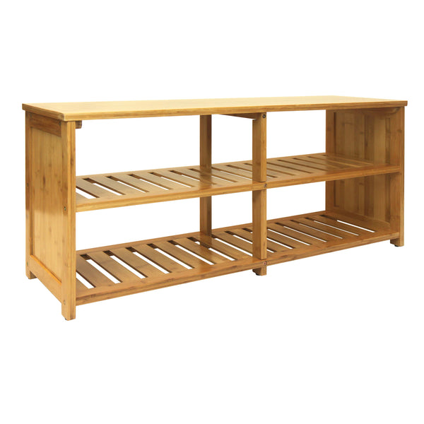 oceanstar Oceanstar 10-Pair Bamboo Entryway Storage Bench