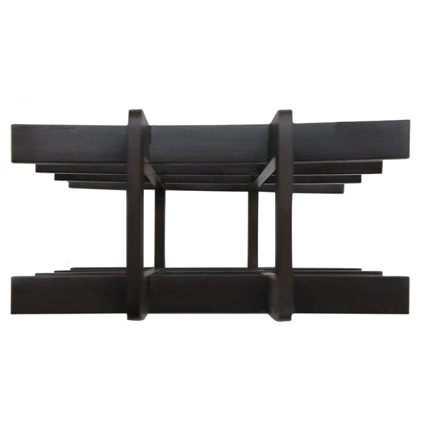 Oceanstar Oceanstar 12-Bottle Dark Espresso Bamboo Wine Rack WR1132