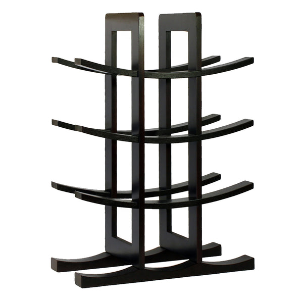 oceanstar Oceanstar 12-Bottle Dark Espresso Bamboo Wine Rack WR1132