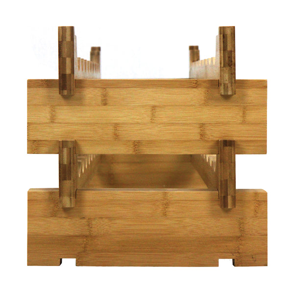 Oceanstar Oceanstar 18-Bottle Stackable Bamboo Wine Rack WR1361