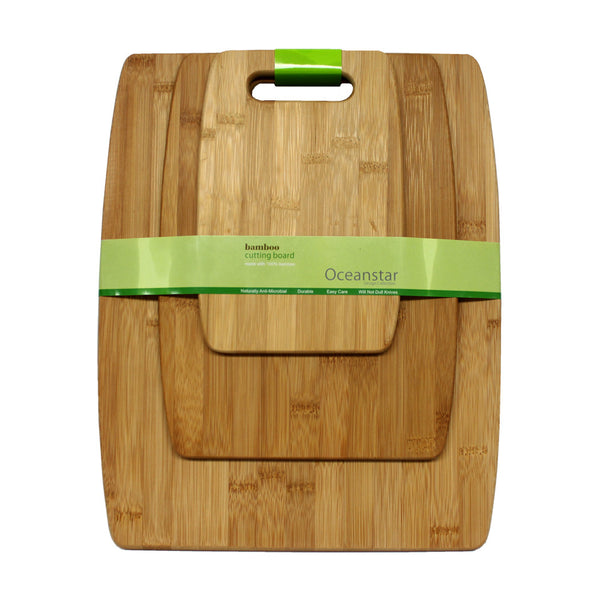 Oceanstar Oceanstar 3-Piece Bamboo Cutting Board Set CB1156