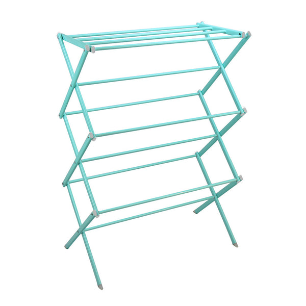 oceanstar Oceanstar 3-Tier Foldable Drying Rack Turquoise