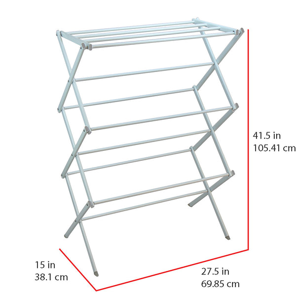 Oceanstar Oceanstar 3-Tier Foldable Drying Rack White