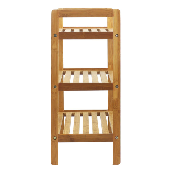 Oceanstar Oceanstar 3-Tier HPL Bamboo Shoe Rack Natural