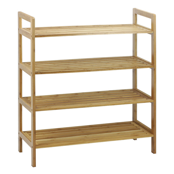 Oceanstar Oceanstar 4-Tier HPL Bamboo Shoe Rack Natural