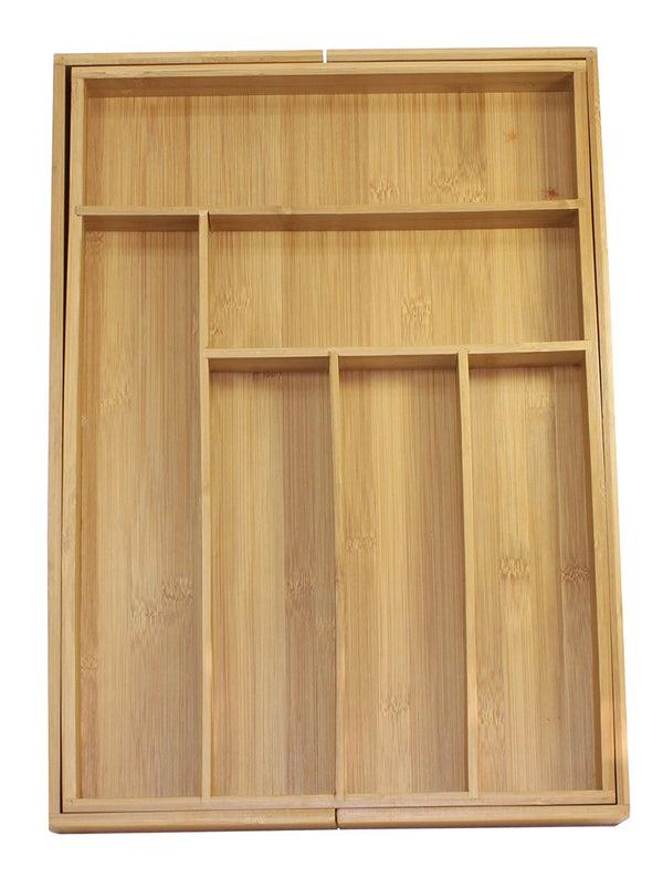 Oceanstar Oceanstar 5 Piece Bamboo Expandable Drawer Utensil Organizer Set