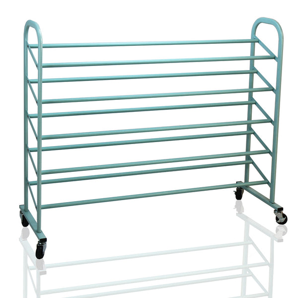 Oceanstar Oceanstar 5-Tier Metal Shoe Rack Turquoise