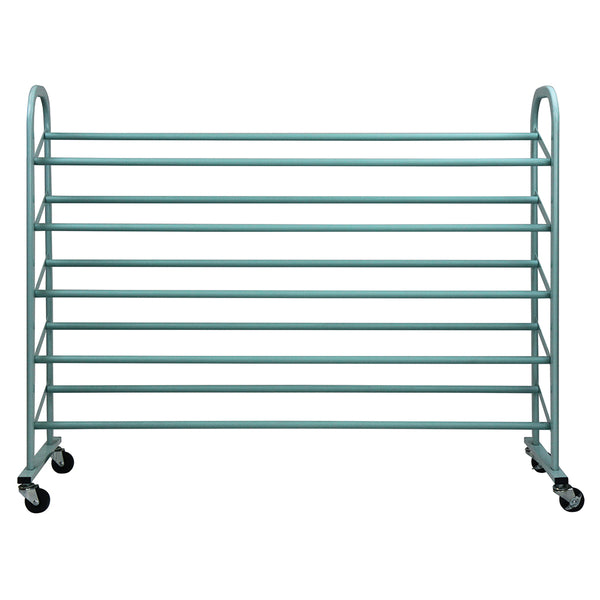 Oceanstar Oceanstar 5-Tier Metal Shoe Rack Turquoise
