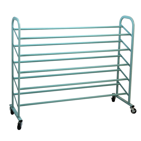 oceanstar Oceanstar 5-Tier Metal Shoe Rack Turquoise