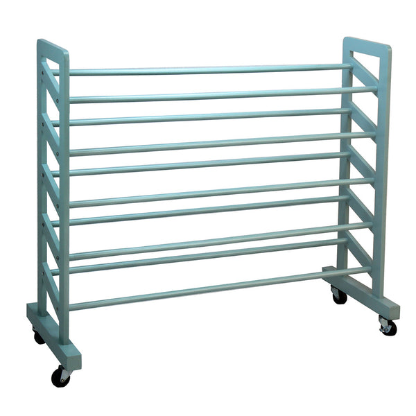 Oceanstar Oceanstar 5-Tier Wooden Shoe Rack Turquoise