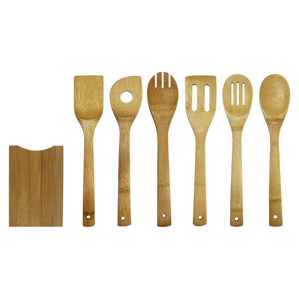 Oceanstar Oceanstar 7 Piece Bamboo Cooking Utensil Set