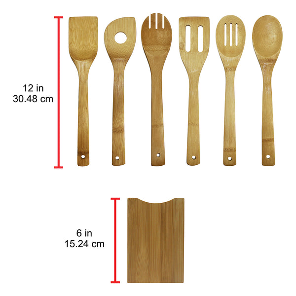 Oceanstar Oceanstar 7 Piece Bamboo Cooking Utensil Set