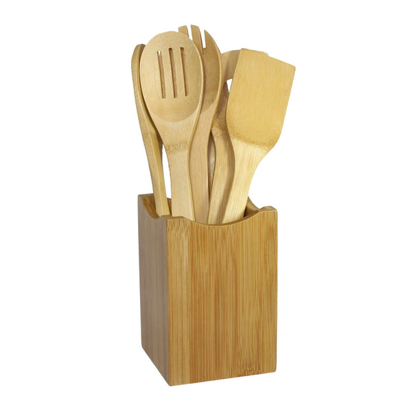 oceanstar Oceanstar 7 Piece Bamboo Cooking Utensil Set