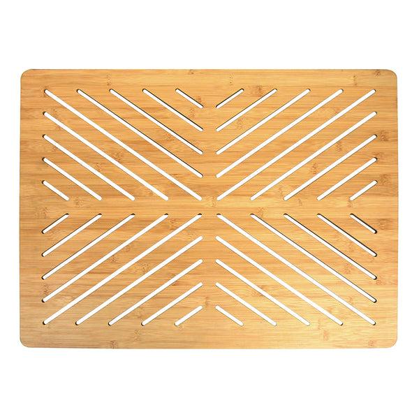 Oceanstar Oceanstar Bamboo Floor And Bath Mat With Non-Slip Rubber Feet FM1750CNC