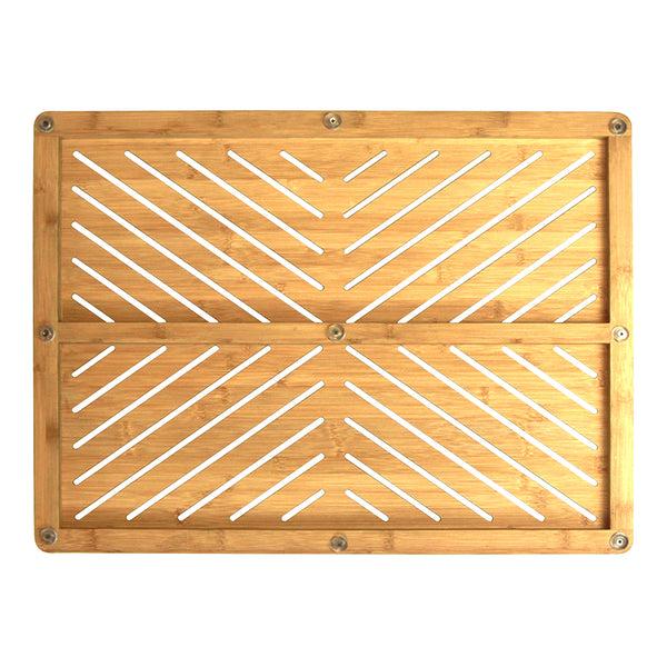 Oceanstar Oceanstar Bamboo Floor And Bath Mat With Non-Slip Rubber Feet FM1750CNC