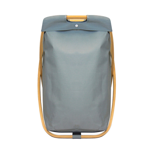 Oceanstar Oceanstar Bamboo Folding X-Frame Laundry Hamper Sorter