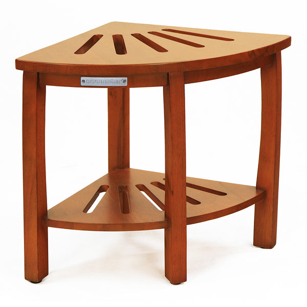 oceanstar Oceanstar Corner Spa Bench Seat with Storage Shelf