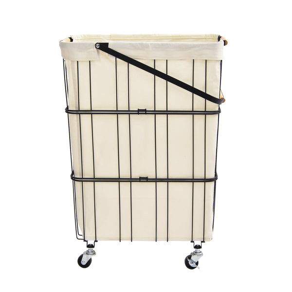 oceanstar Oceanstar Mobile Rolling Storage Laundry Basket Cart with Handle WLS1736