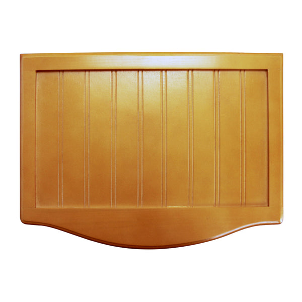 Oceanstar Oceanstar Natural Finished Bowed Front Laundry Wood Hamper With Interior Bag BHP0106N