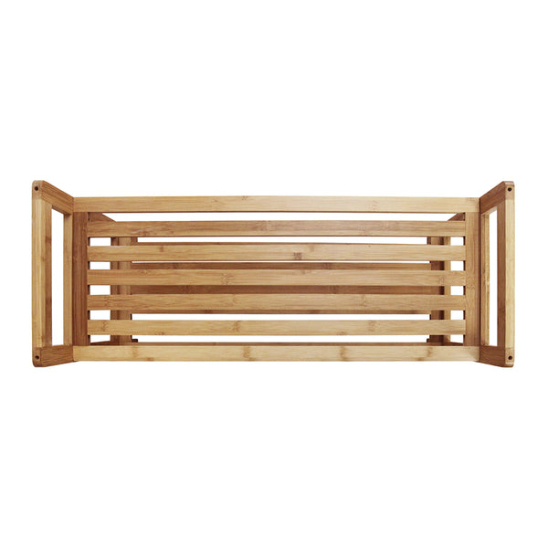 Oceanstar Oceanstar 2-Tier HPL Bamboo Shoe Rack