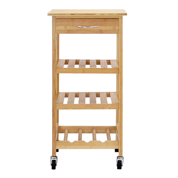 Oceanstar Oceanstar Bamboo Kitchen Trolley BKC1378
