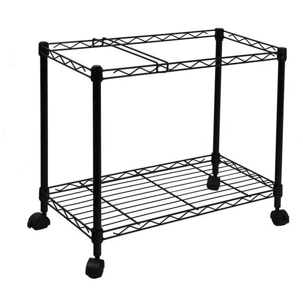 oceanstar Oceanstar Portable 1-Tier Metal Rolling File Cart Black 1MRC1491