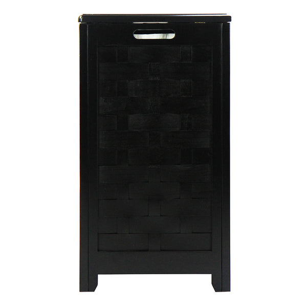 Oceanstar Oceanstar Rectangular Veneer Laundry Wood Hamper With Interior Bag RHV0103MH