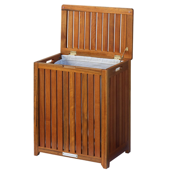 Oceanstar Oceanstar Solid HPL Wood Spa Hamper TRH1330