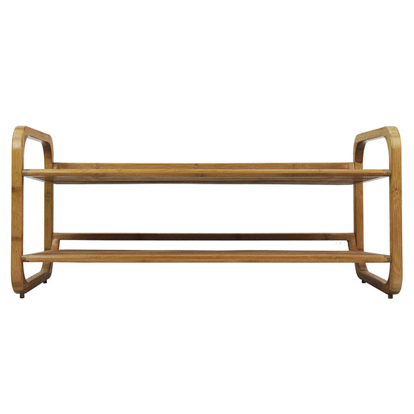 Oceanstar Oceanstar SR1224 2-Tier HPL Bamboo Shoe Rack