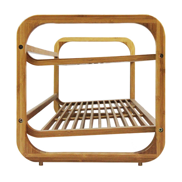 Oceanstar Oceanstar SR1224 2-Tier HPL Bamboo Shoe Rack