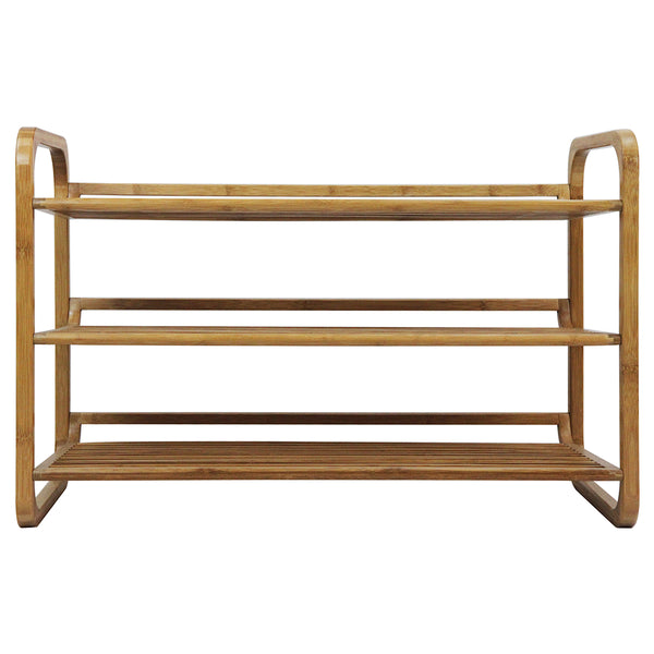 Oceanstar Oceanstar SR1231 3-Tier HPL Bamboo Shoe Rack