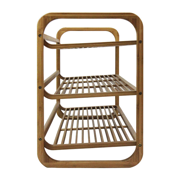 Oceanstar Oceanstar SR1231 3-Tier HPL Bamboo Shoe Rack