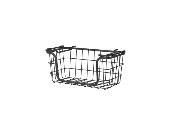 Oceanstar Oceanstar Stackable Metal Wire Storage Basket Set For Pantry Countertop Kitchen Or Bathroom – Black Set Of 3