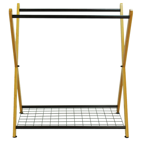 Oceanstar Oceanstar X-Frame Bamboo 3-Bag Laundry Sorter XBS1484