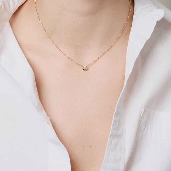 Octavia Elizabeth 0.25 Carat Diamond Nesting Gem Necklace