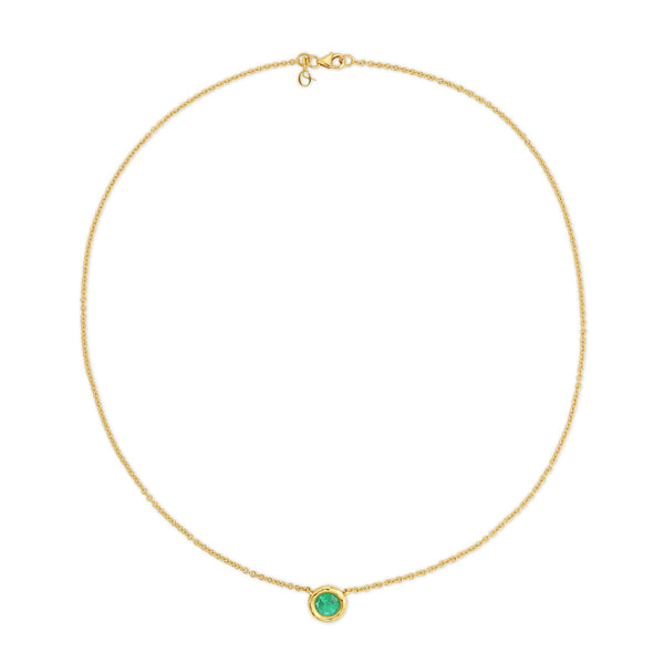 Octavia Elizabeth 0.89 Carat Emerald Nesting Gem Necklace