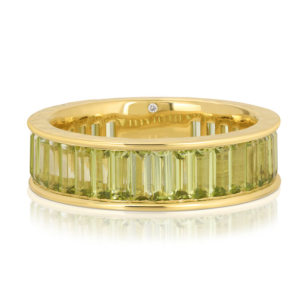 octavia elizabeth Arizona Peridot Men's Eternity Ring