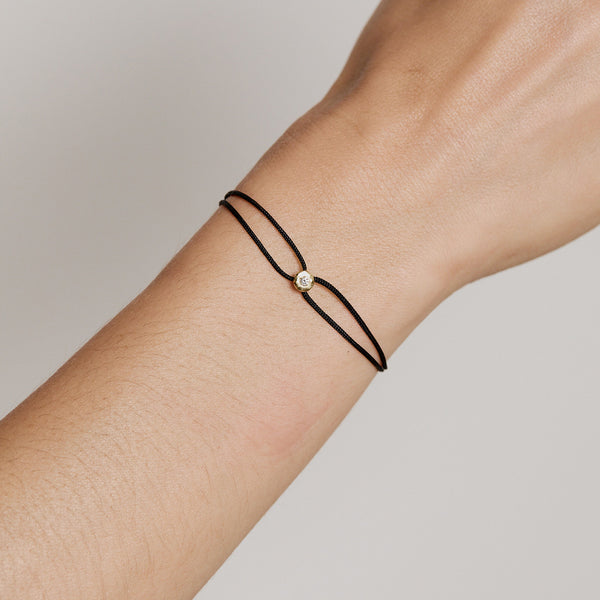 Octavia Elizabeth Black Parachute Nesting Gem Bracelet
