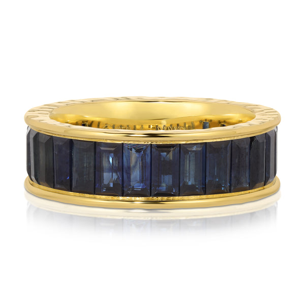octavia elizabeth Blue Sapphire Men's Eternity Ring