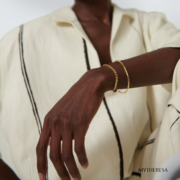 Octavia Elizabeth Champagne Diamond Men's Blossom Tennis Bracelet