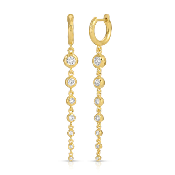 octavia elizabeth Charmed Micro Gabby Hoops Tiered Diamond Nesting Gem Drops Seven