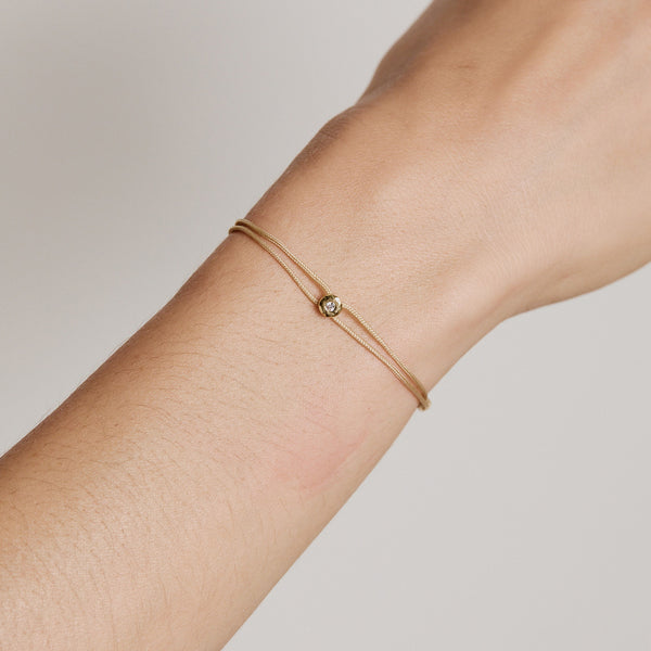 Octavia Elizabeth Cream Parachute Nesting Gem Bracelet