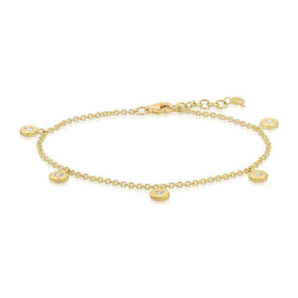Octavia Elizabeth Diamond Five Nesting Gem Bracelet