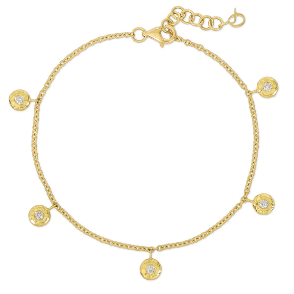 octavia elizabeth Diamond Five Nesting Gem Bracelet