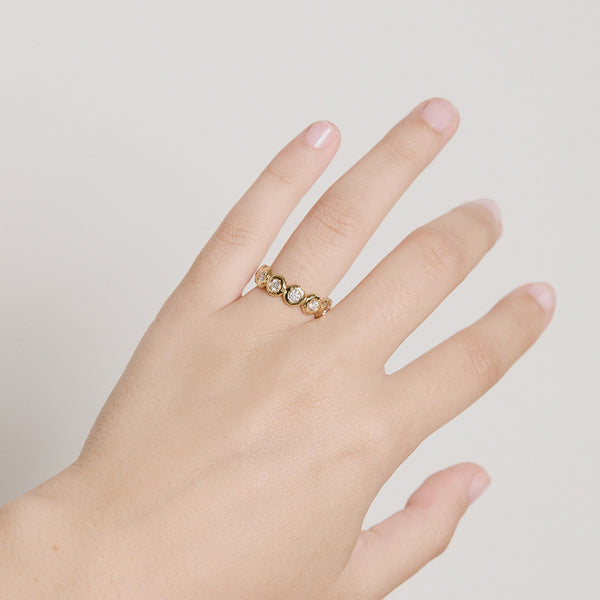 Octavia Elizabeth Diamond Medium Nesting Gem Eternity Ring