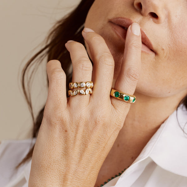 Octavia Elizabeth Diamond Medium Nesting Gem Eternity Ring