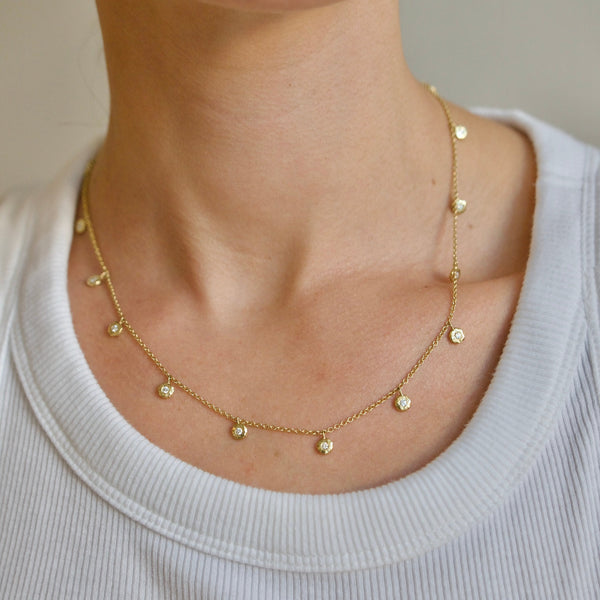 Octavia Elizabeth Diamond Nesting Gem Eternity Necklace