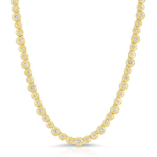 Octavia Elizabeth Diamond Nesting Gem Tennis Necklace